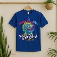 Myrtle Beach Tie Dye Sea Turtle Carolina Family Vacation T-Shirt thumb 2