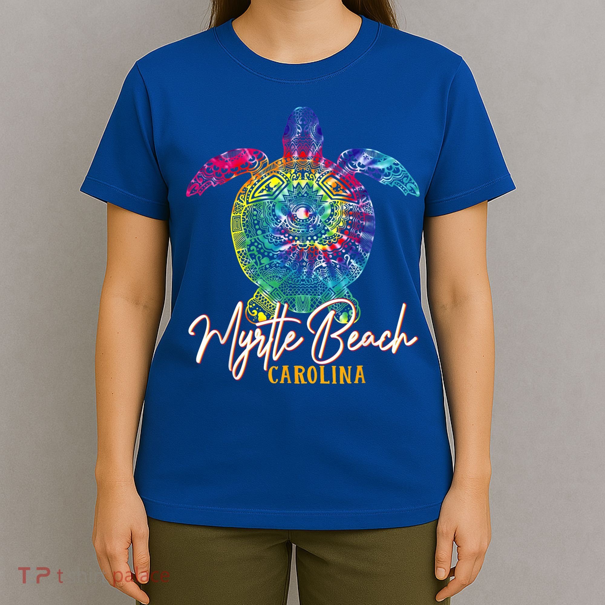 Myrtle Beach Tie Dye Sea Turtle Carolina Family Vacation T-Shirt