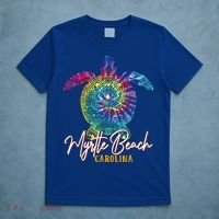 Myrtle Beach Tie Dye Sea Turtle Carolina Family Vacation T-Shirt thumb 5