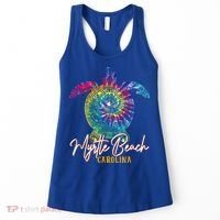 Myrtle Beach Tie Dye Sea Turtle Carolina Family Vacation Women's Tank Top thumb 0