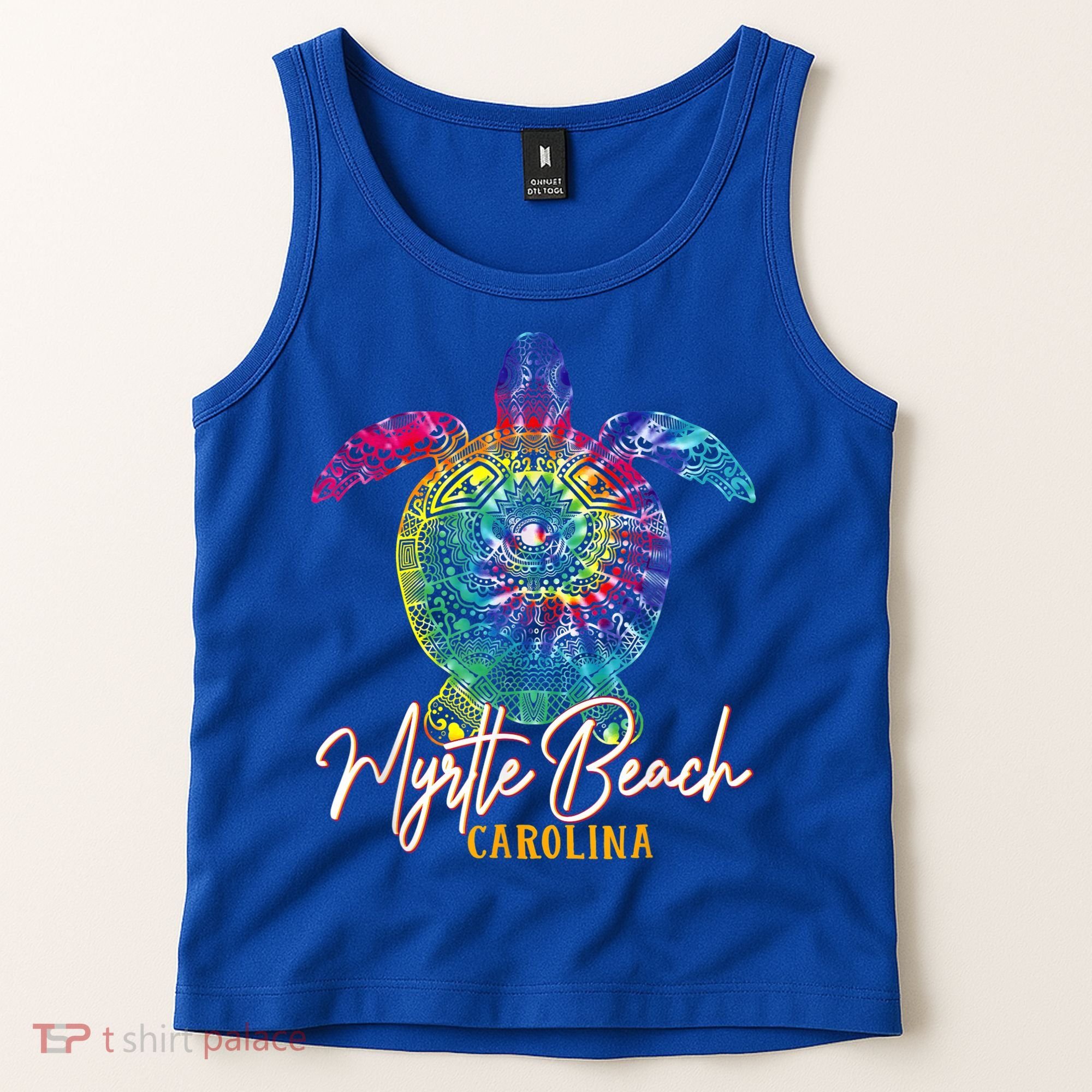 Myrtle Beach Tie Dye Sea Turtle Carolina Family Vacation Tank Top
