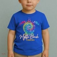 Myrtle Beach Tie Dye Sea Turtle Carolina Family Vacation Toddler T-Shirt thumb 2