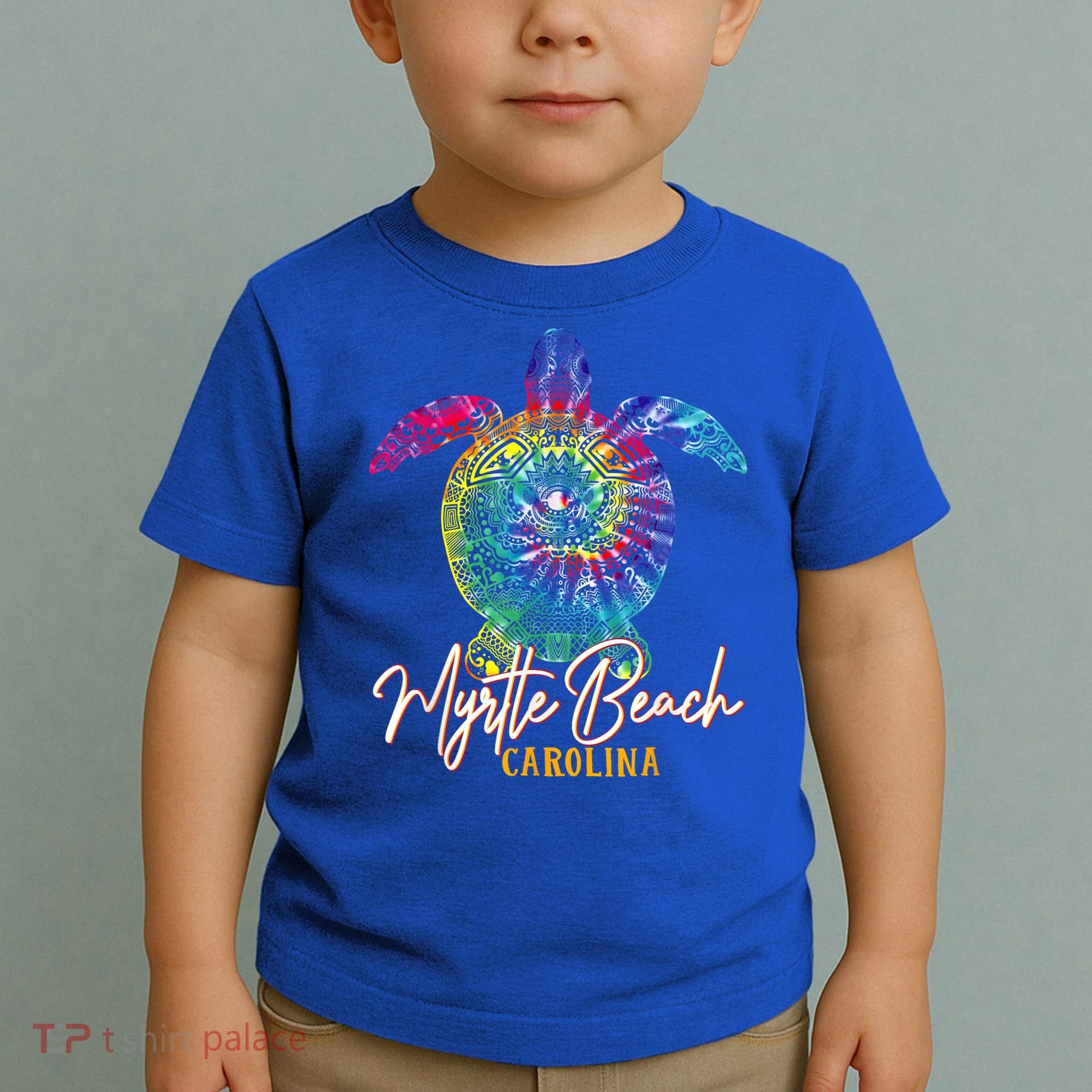 Myrtle Beach Tie Dye Sea Turtle Carolina Family Vacation Toddler T-Shirt