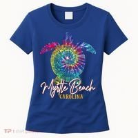 Myrtle Beach Tie Dye Sea Turtle Carolina Family Vacation Women's T-Shirt thumb 0