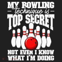 My Bowling Technique Is Top Secret Funny Bowling Bowler Beanie thumb 2