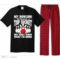 My Bowling Technique Is Top Secret Funny Bowling Bowler Pajama Set thumb 0