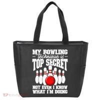 My Bowling Technique Is Top Secret Funny Bowling Bowler Tote Bag thumb 0