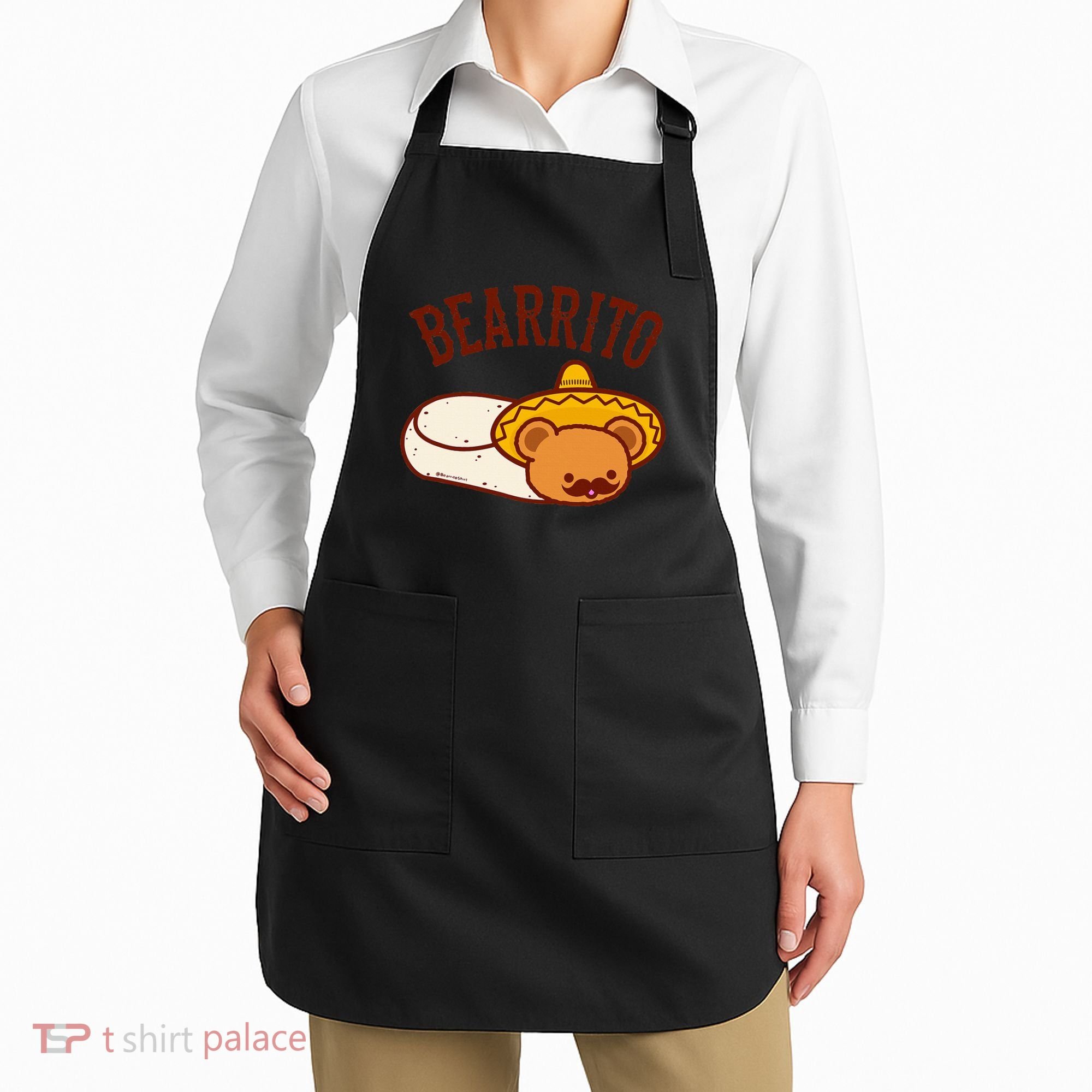 Mexican Bearrito Teddy Bear Burrito With Mustache Apron