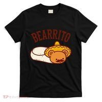 Mexican Bearrito Teddy Bear Burrito With Mustache T-Shirt thumb 0