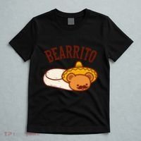 Mexican Bearrito Teddy Bear Burrito With Mustache T-Shirt thumb 5