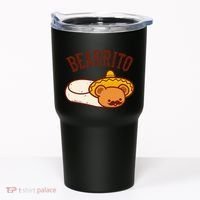Mexican Bearrito Teddy Bear Burrito With Mustache Tumbler thumb 0