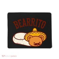 Mexican Bearrito Teddy Bear Burrito With Mustache Mousepad thumb 0