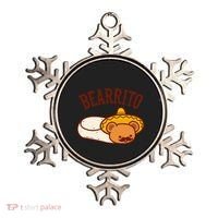 Mexican Bearrito Teddy Bear Burrito With Mustache Ornament thumb 0