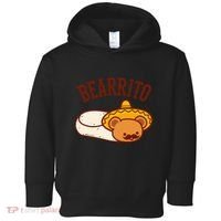 Mexican Bearrito Teddy Bear Burrito With Mustache Toddler Hoodie thumb 0