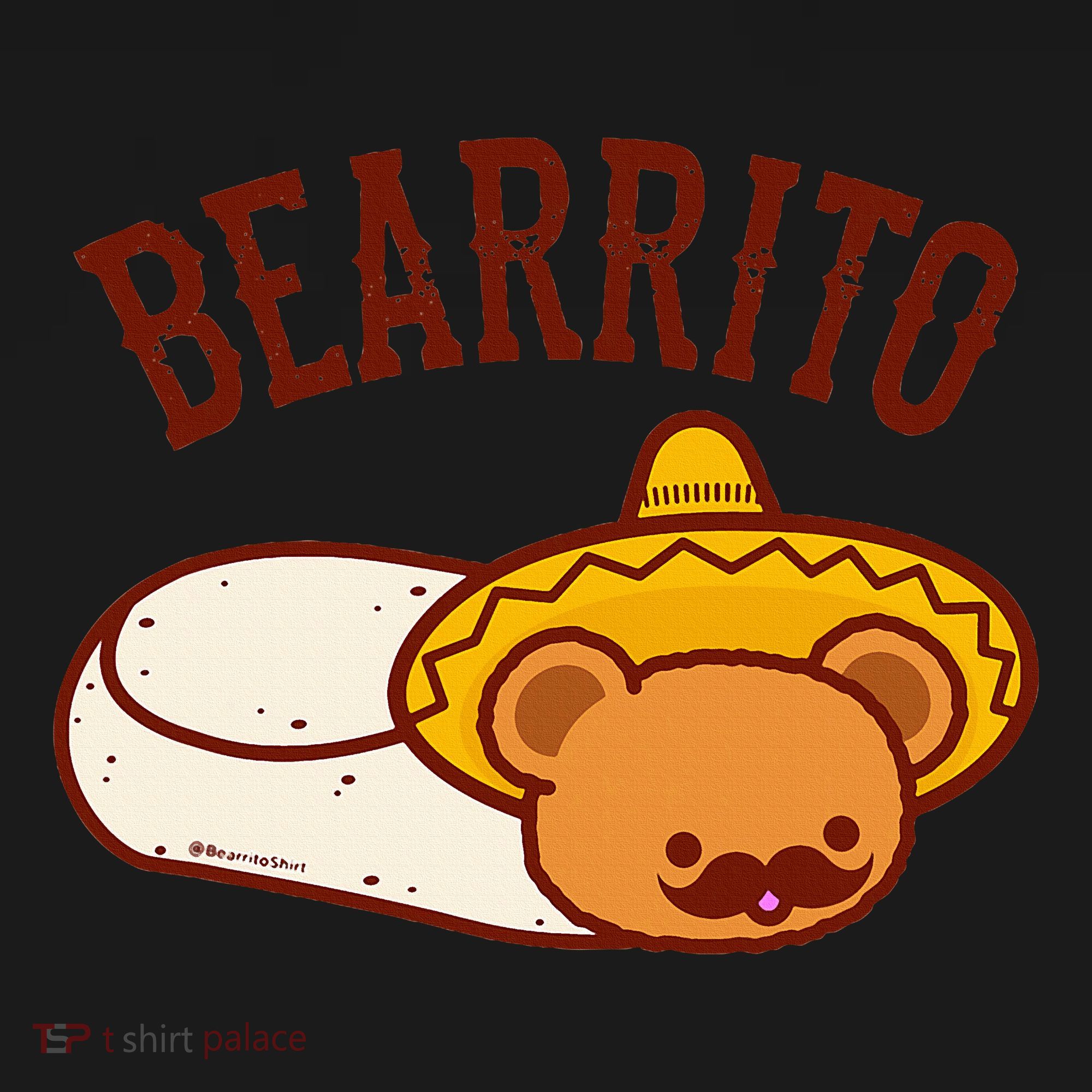 Mexican Bearrito Teddy Bear Burrito With Mustache Toddler Hoodie
