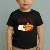 Mexican Bearrito Teddy Bear Burrito With Mustache Toddler T-Shirt thumb 2