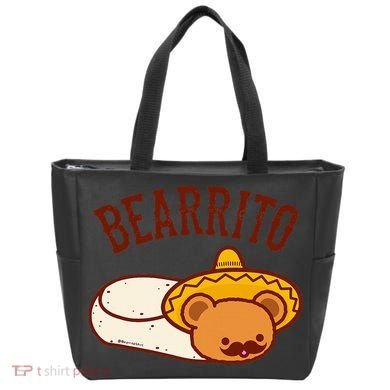 Mexican Bearrito Teddy Bear Burrito With Mustache Tote Bag
