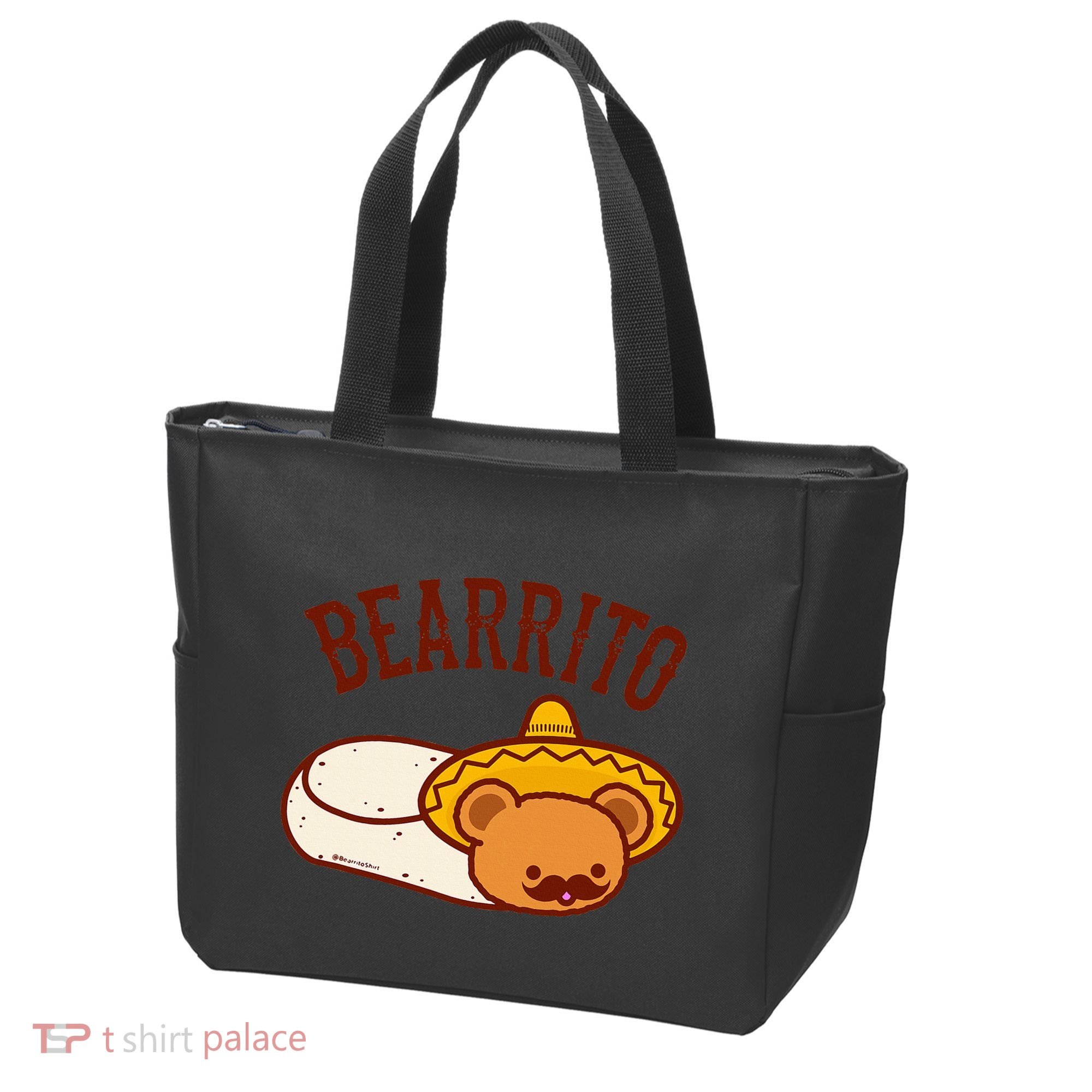 Mexican Bearrito Teddy Bear Burrito With Mustache Tote Bag