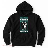 Men Boston Terrier Dad Dog Owner Boston Terrier Hoodie thumb 0