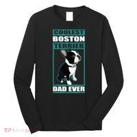 Men Boston Terrier Dad Dog Owner Boston Terrier Long Sleeve Shirt thumb 0