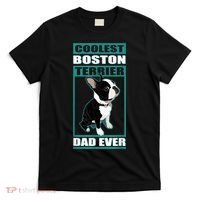 Men Boston Terrier Dad Dog Owner Boston Terrier T-Shirt thumb 0