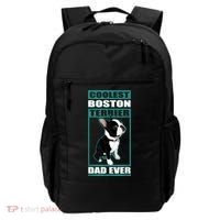 Men Boston Terrier Dad Dog Owner Boston Terrier Backpack thumb 0