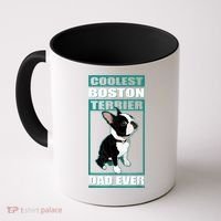 Men Boston Terrier Dad Dog Owner Boston Terrier Coffee Mug thumb 0