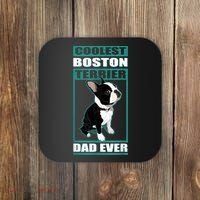 Men Boston Terrier Dad Dog Owner Boston Terrier Coaster thumb 0