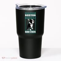 Men Boston Terrier Dad Dog Owner Boston Terrier Tumbler thumb 0
