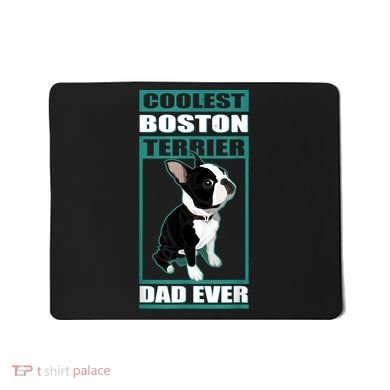 Men Boston Terrier Dad Dog Owner Boston Terrier Mousepad