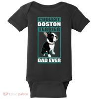 Men Boston Terrier Dad Dog Owner Boston Terrier Baby Bodysuit thumb 0