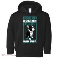 Men Boston Terrier Dad Dog Owner Boston Terrier Toddler Hoodie thumb 0