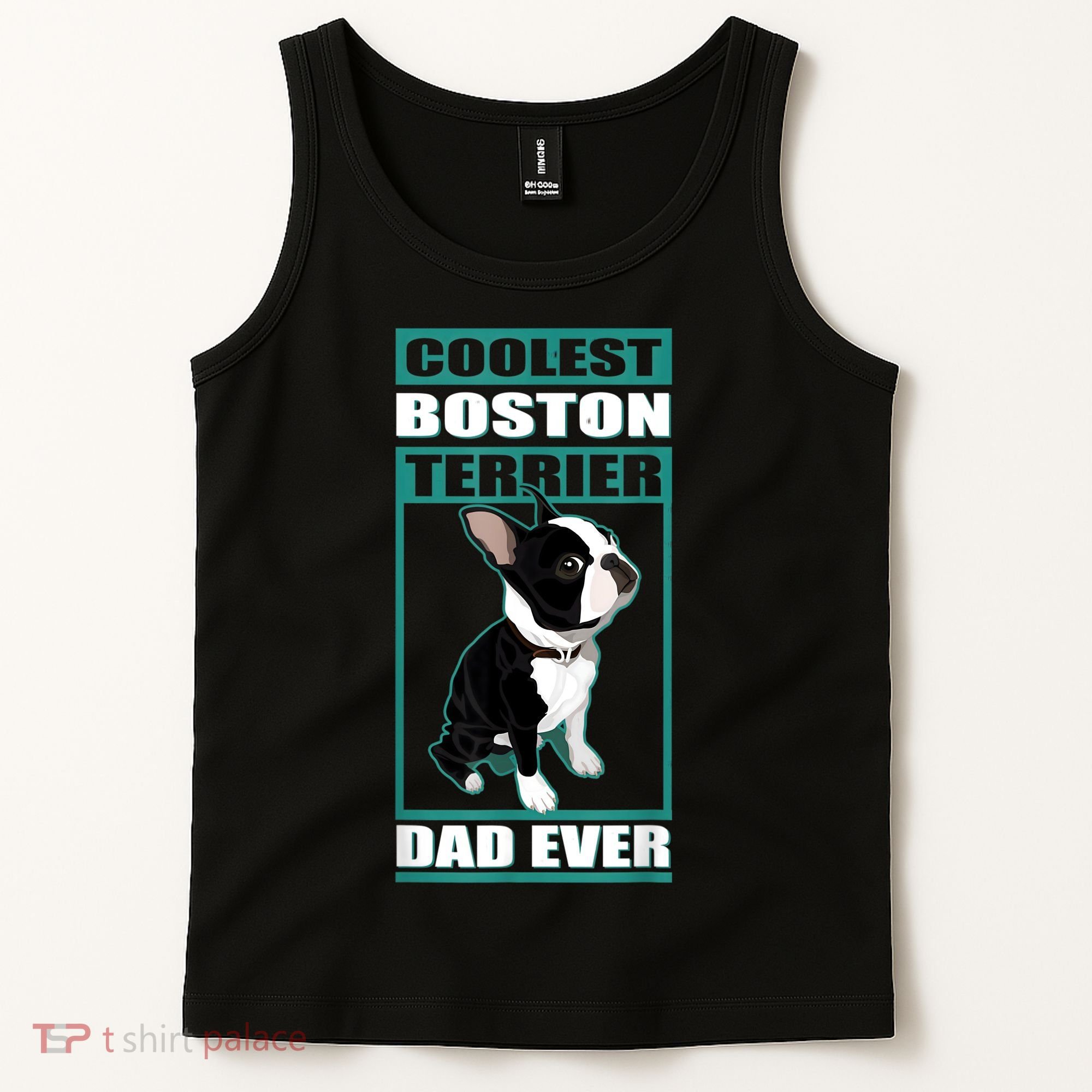 Men Boston Terrier Dad Dog Owner Boston Terrier Tank Top