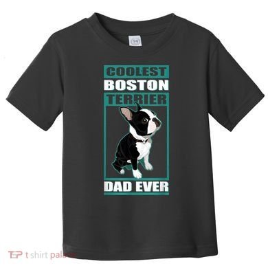 Men Boston Terrier Dad Dog Owner Boston Terrier Toddler T-Shirt