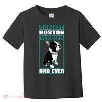 Men Boston Terrier Dad Dog Owner Boston Terrier Toddler T-Shirt thumb 0