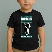 Men Boston Terrier Dad Dog Owner Boston Terrier Toddler T-Shirt thumb 2
