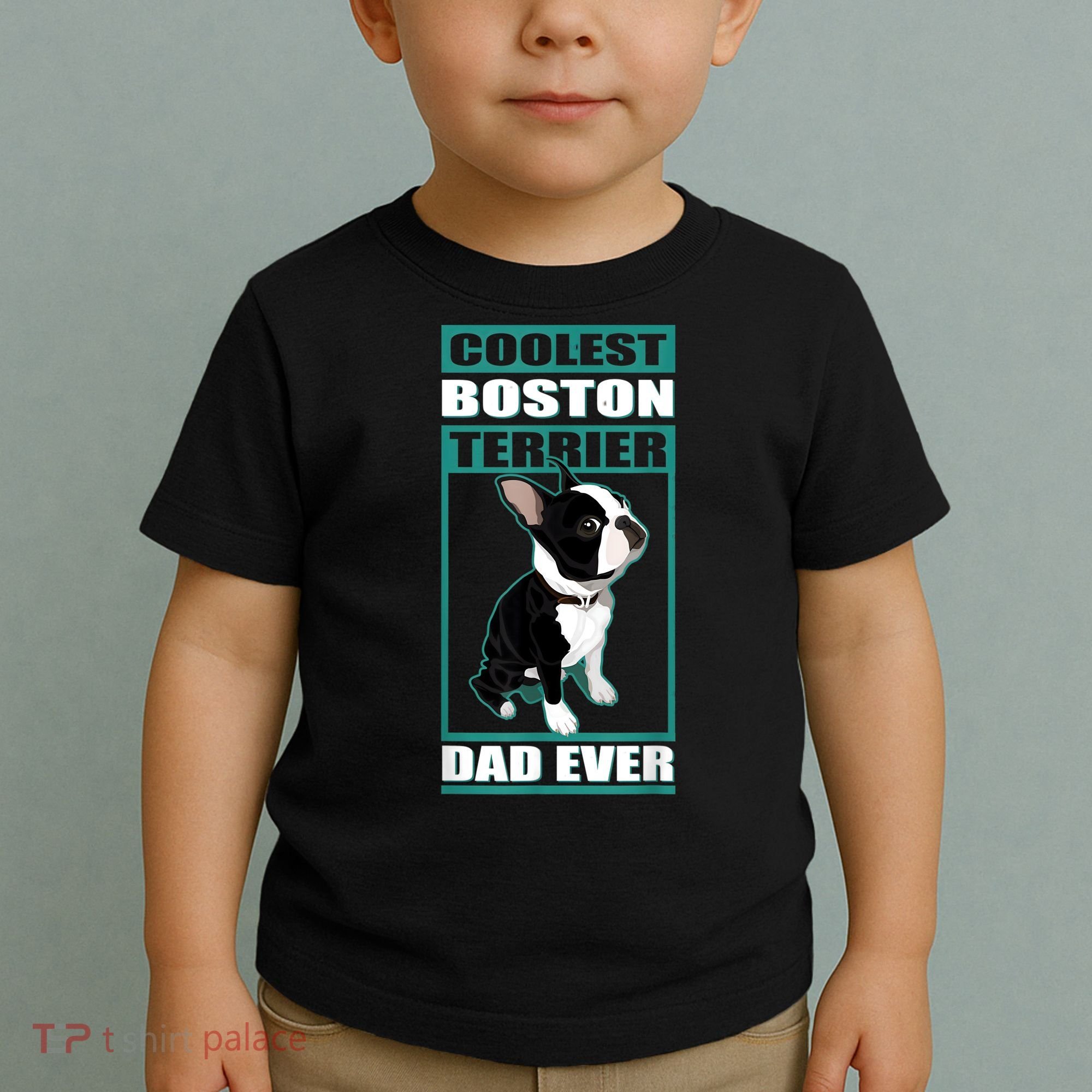 Men Boston Terrier Dad Dog Owner Boston Terrier Toddler T-Shirt