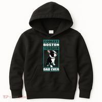 Men Boston Terrier Dad Dog Owner Boston Terrier Kids Hoodie thumb 0