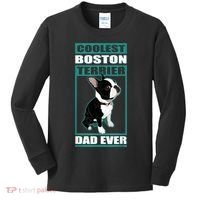 Men Boston Terrier Dad Dog Owner Boston Terrier Kids Long Sleeve Shirt thumb 0