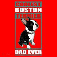 Men Boston Terrier Dad Dog Owner Boston Terrier Santa Hat thumb 1