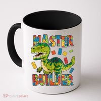 Master Builder T-Rex Dinosaur Coffee Mug thumb 0