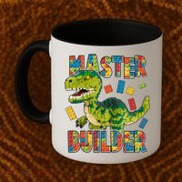 Master Builder T-Rex Dinosaur Coffee Mug thumb 2