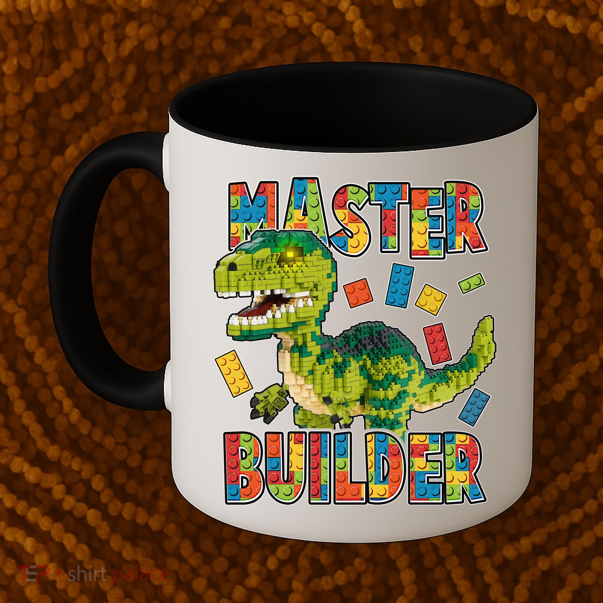 Master Builder T-Rex Dinosaur Coffee Mug