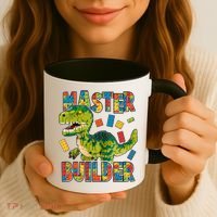 Master Builder T-Rex Dinosaur Coffee Mug thumb 3