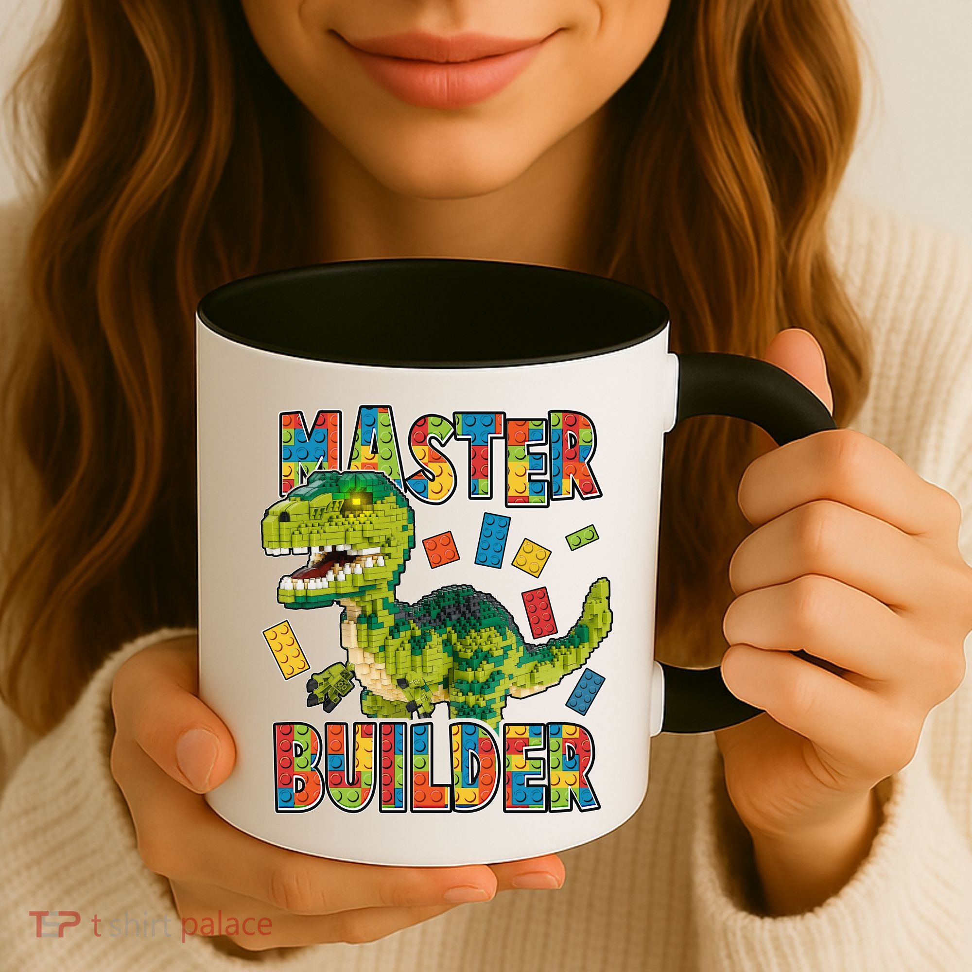 Master Builder T-Rex Dinosaur Coffee Mug