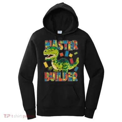 Master Builder T-Rex Dinosaur Women's Hoodie