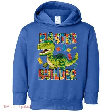 Master Builder T-Rex Dinosaur Toddler Hoodie