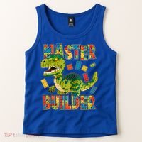 Master Builder T-Rex Dinosaur Tank Top thumb 2