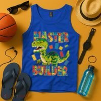 Master Builder T-Rex Dinosaur Tank Top thumb 4