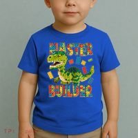 Master Builder T-Rex Dinosaur Toddler T-Shirt thumb 2